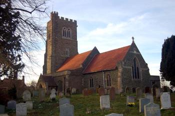 The church from the south-east February 2007